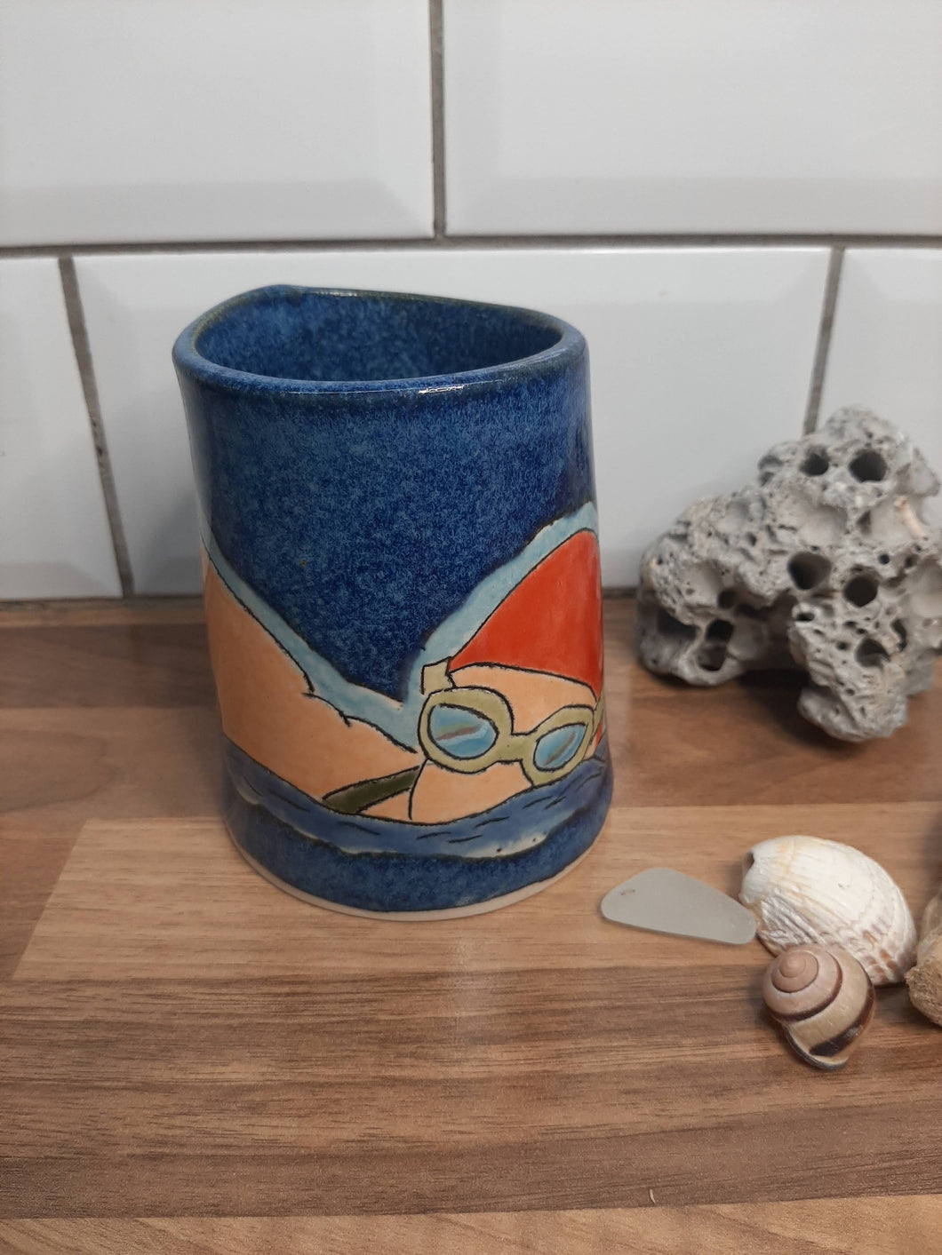 Free style swimmer Mug